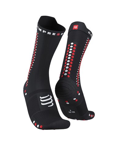 Compressport Pro Racing V4.0 Bike Compression Socks, Black/Red