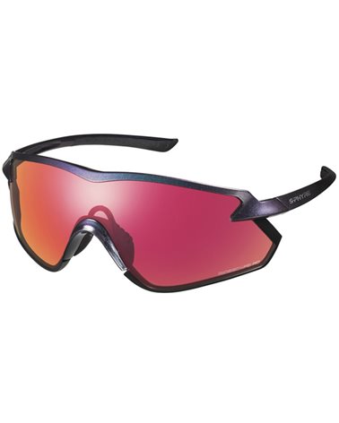 Shimano S-Phyre X CE-SPHX1-RD Cycling Glasses, Gloss Chameleon + Ridescape Road CL (N0) Spare Lens