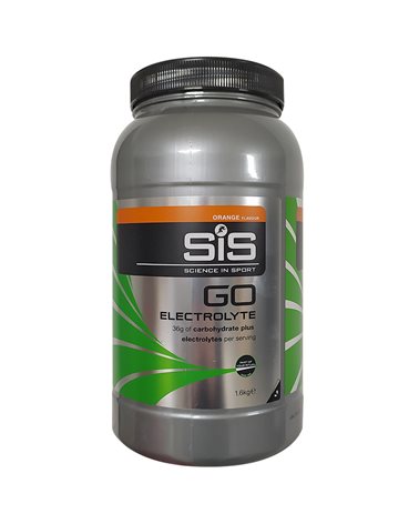SIS GO Electrolyte Orange Flavour Energy Powder with Maltodextrin and Mineral Salts, 1.6kg Jar
