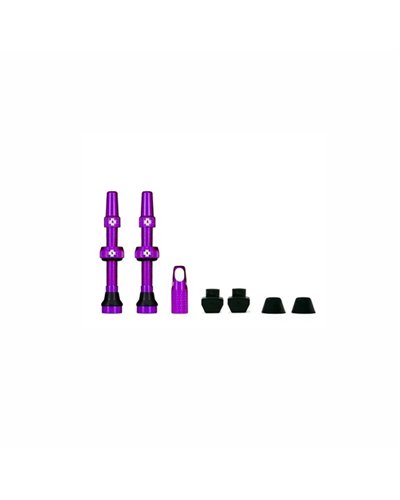 Muc-Off Tubeless Valve Kit/80mm/Purple (8)