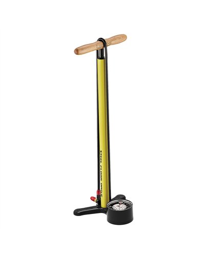 Lezyne Pompa da Terra Steel Floor Drive 3.5 Giallo