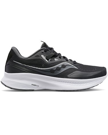 Saucony Guide 15 Men's Running Shoes, Black/White