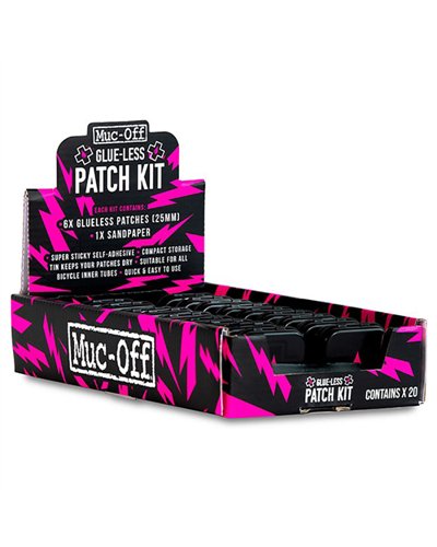 Muc-Off Glueless Patch Kit - Display Box Of 20Pcs