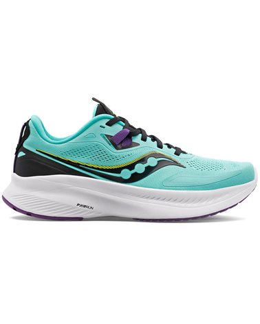 Saucony Guide 15 Women's Running Shoes, Cool Mint/Acid