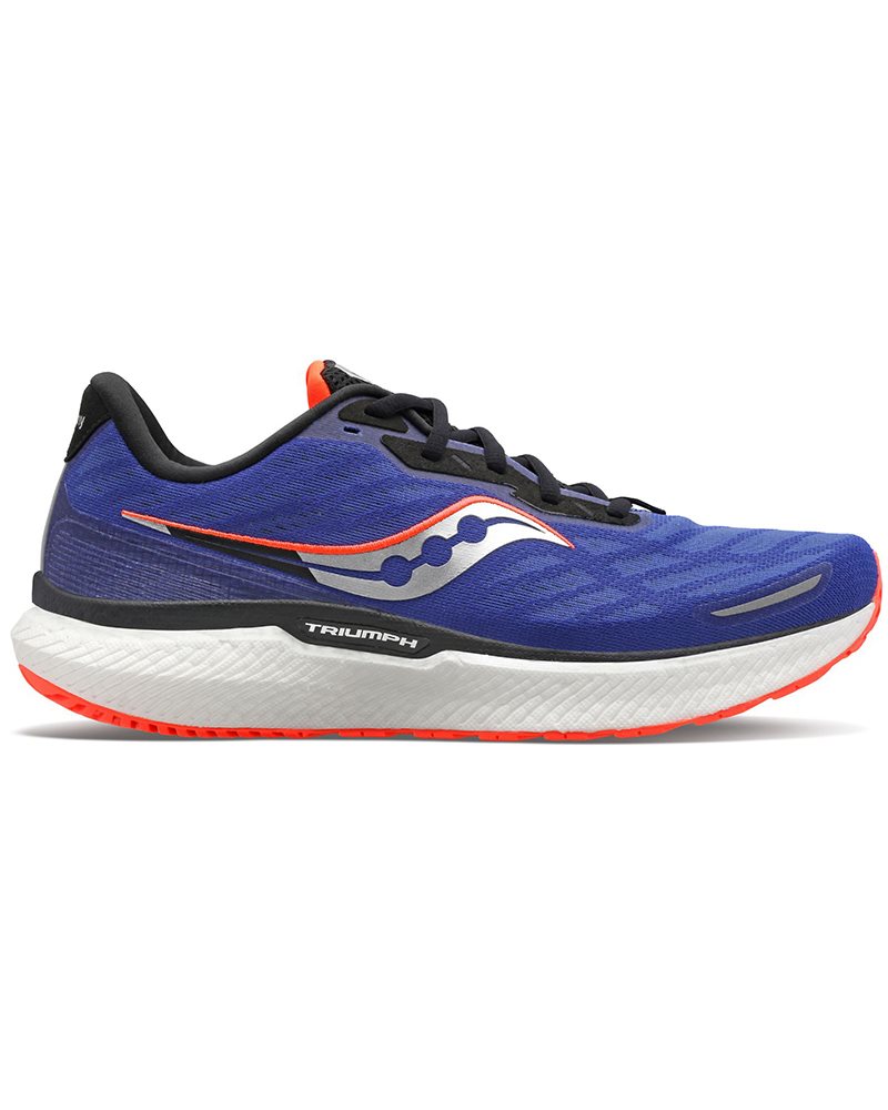 Saucony Triumph 19 Men's Running Shoes, Sapphire/ViZiRed