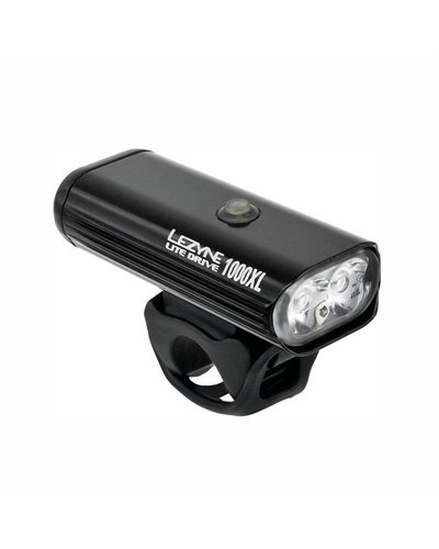 Lezyne Luce Lite Drive 1000 XL Anteriore Nero Lucido