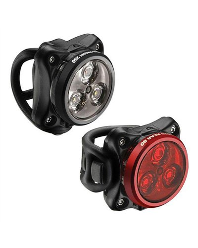 Lezyne Luce Zecto Drive Anteriore + Posteriore Nero/Rosso
