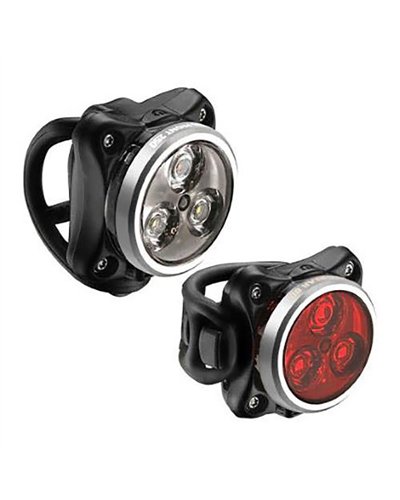 Lezyne Luce Zecto Drive Anteriore + Posteriore Nero/Silver