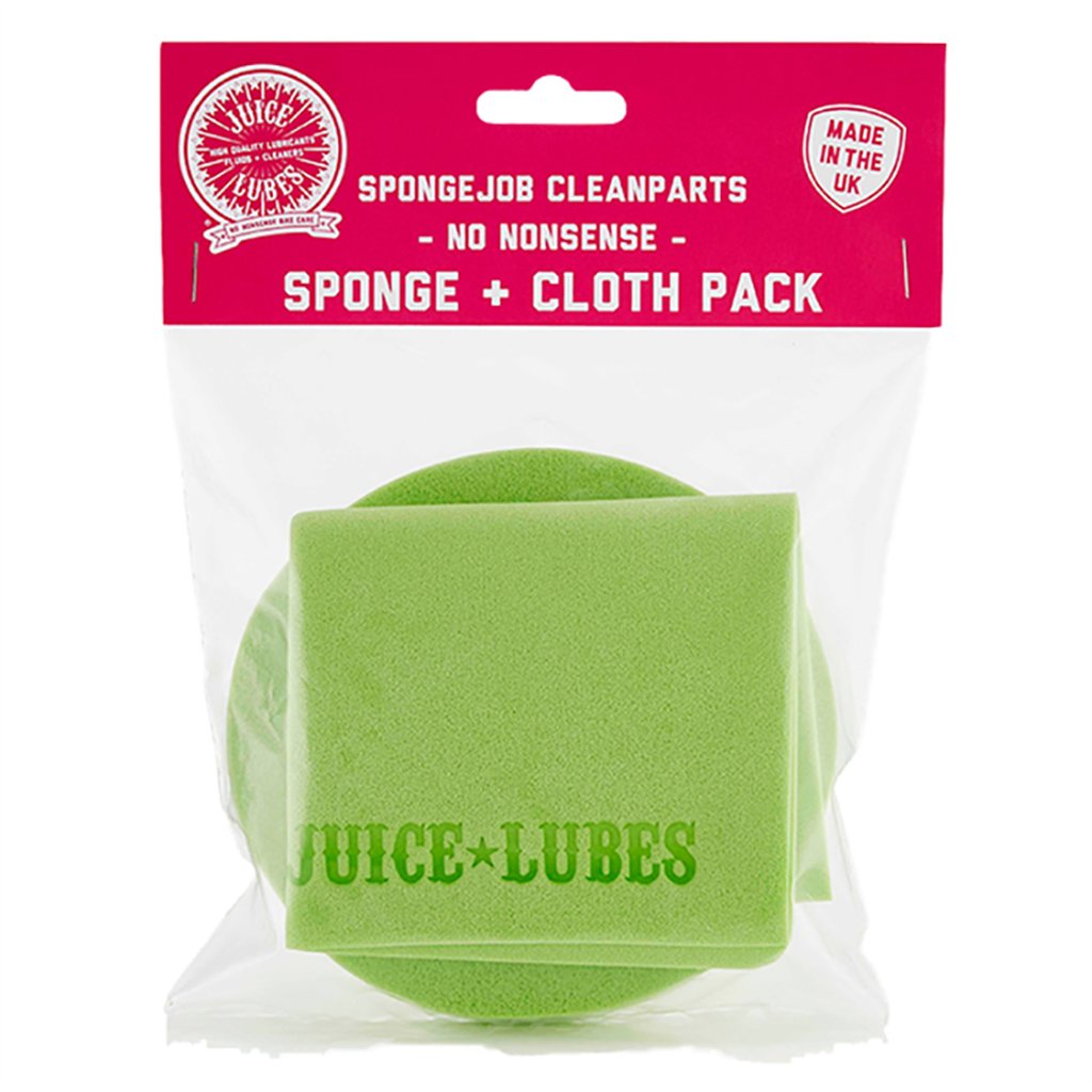 Juice Lubes Spongejob Cleanparts, Sponge and Cloth Pack