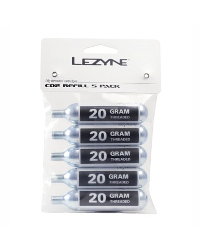 Lezyne Kit Cartuccia CO2 20 gr (Confezione da 5 pz)