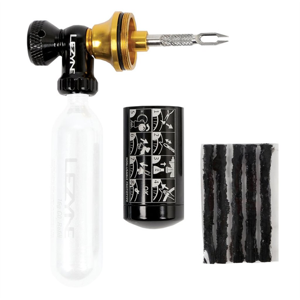 Lezyne Tubeless CO2 Blaster W/O CO2 Black/Gold