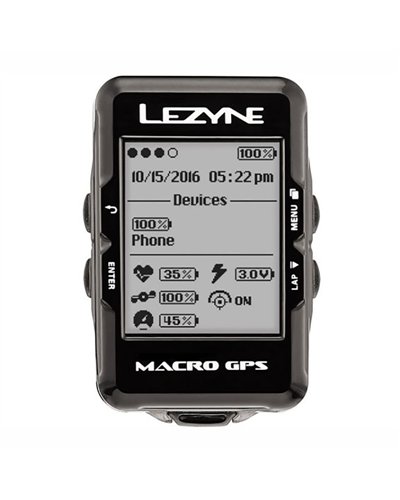 Lezyne Macro Easy Gps Black