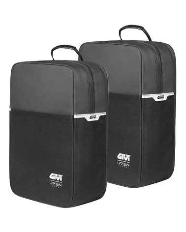 Givi Boulevard 13+13 Liters Urban Line Rear Luggage Carrier Bicycle Bags, Black
