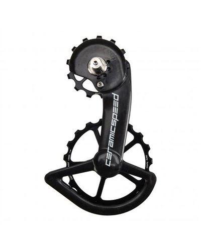 Ceramicspeed Rear Derailleur Cage OSPW Oversized Pulley Wheel Systems Shimano 11v 9100/9150/8000 SS/8050 SS, Black