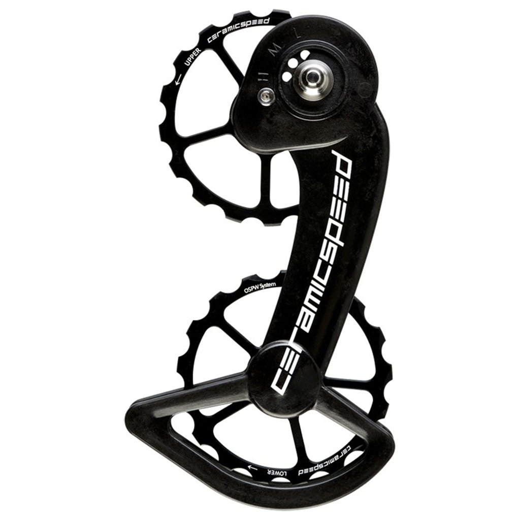 CeramicSpeed 101661 Pulegge OSPW Sram 10+11s Mechanical Nero Rivestito 