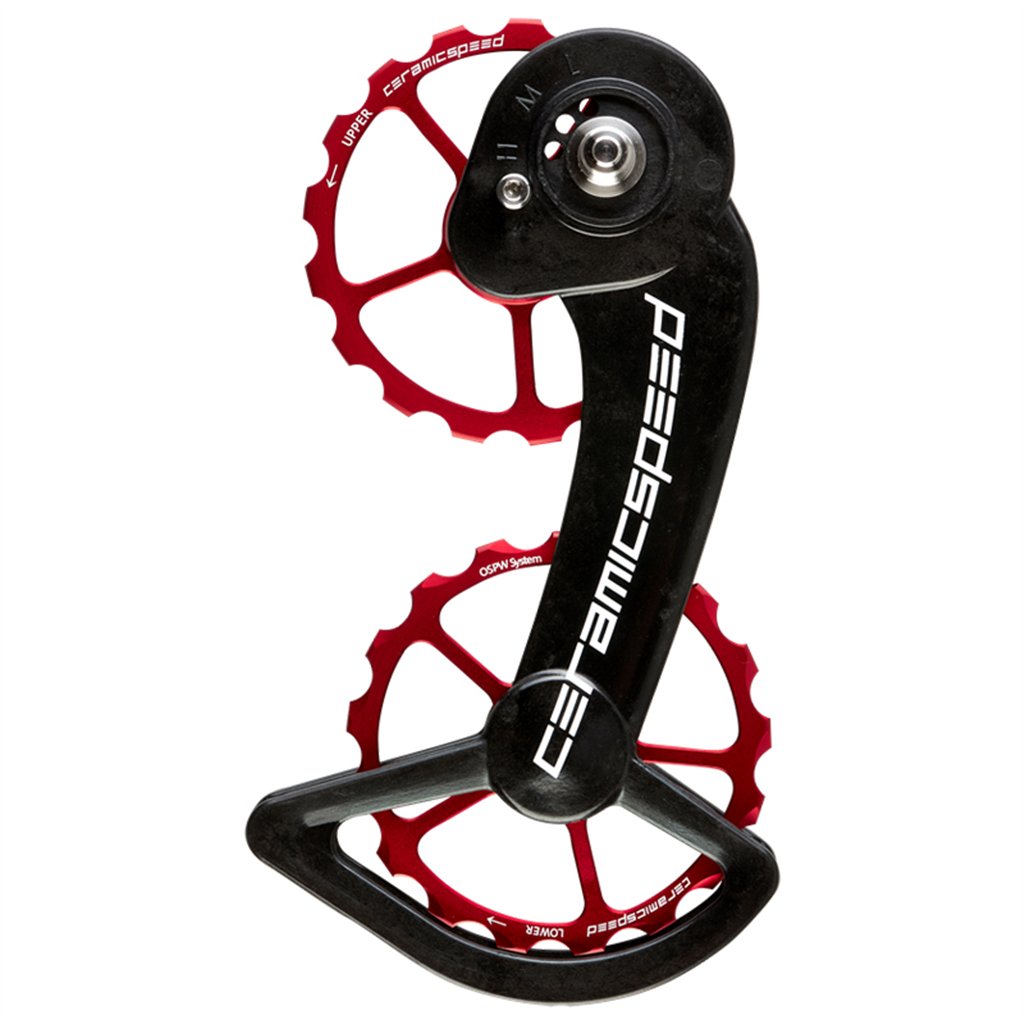 CeramicSpeed 101665 Pulegge OSPW Sram 10+11s Mechanical Rosso Rivestito 