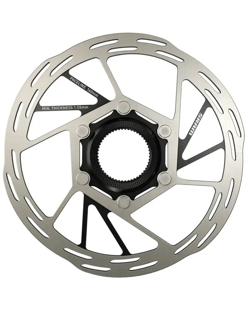 Sram Disc Paceline Road Centerlock Steel/Black 160mm (Clasp ring not included)