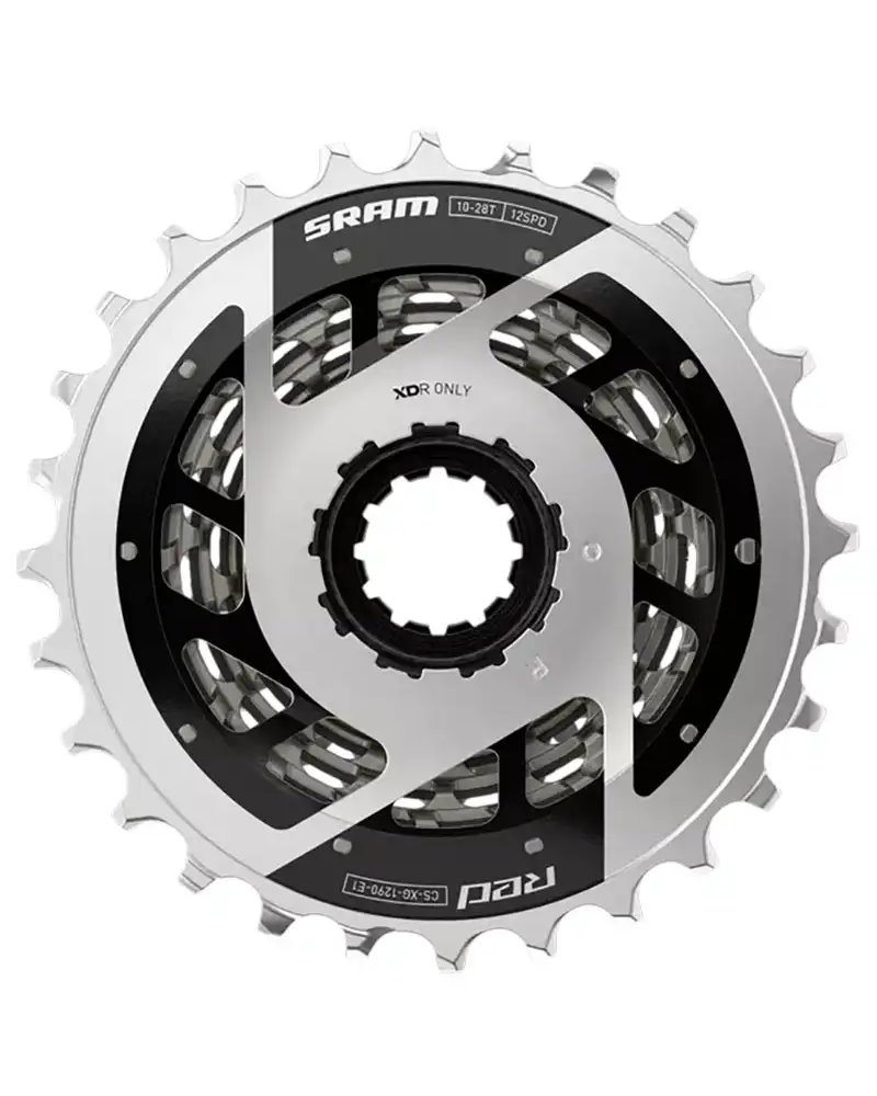 Sram Cassetta XG-1290 E1 X-Glide 10-28 12v XDR, Argento