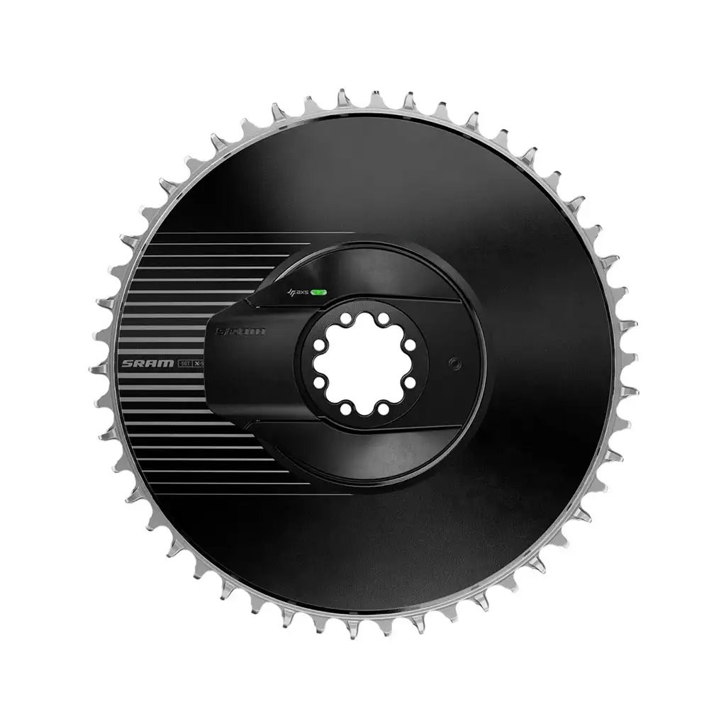 Sram Spider Quarq AXS E1 Corona 50D Aero, Nero/Argento