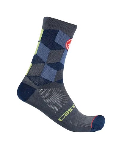 Castelli Unlimited 15 Cycling Socks, Dark Steel Blue