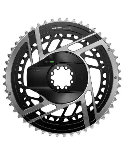 Sram Spider Quarq AXS E1 Corone 56-43D, Nero/Argento