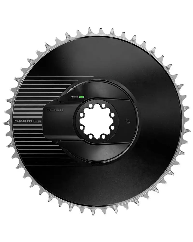 Sram Spider Quarq AXS E1 Chainring 52T Aero, Black/Silver