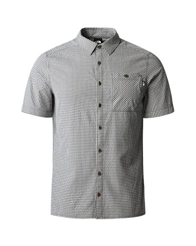 The North Face Hypress Men's Short Sleeve Shirt, New Taupe Plaid