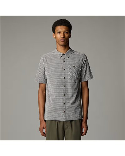 The North Face Hypress Men's Short Sleeve Shirt, New Taupe Plaid