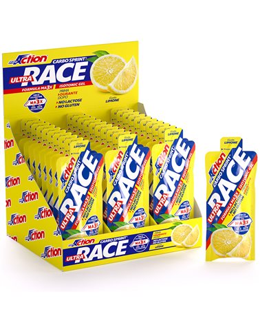 ProAction Carbo Sprint Ultra Race Energy Gel Lemon, 60ml (32 gels box)
