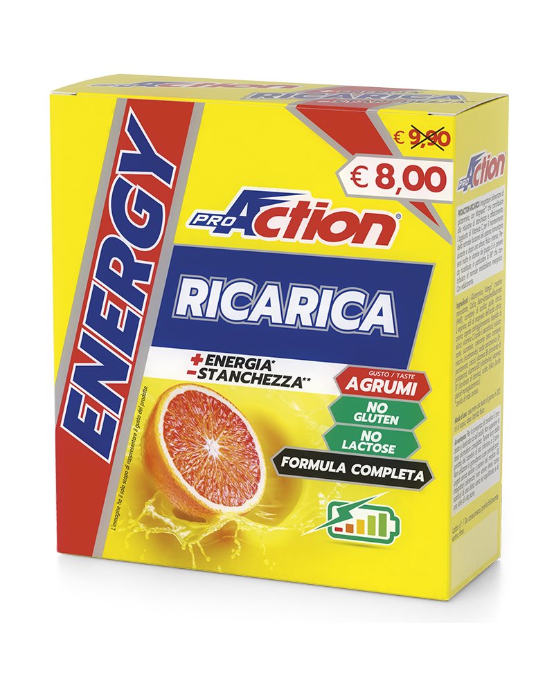 ProAction Energy Ricarica Citrus Fruits Taste, 10gr (10 sachets box)