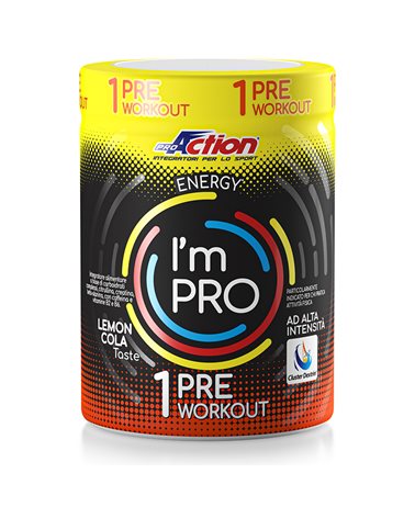ProAction I'm Pro 1 Pre Workout Lemon/Cola Taste, 300gr jar
