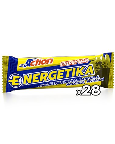 ProAction E-Nergetika Energy Bar Almonds/Hazelnuts/Pistachios Taste, 35gr (28 bars box)