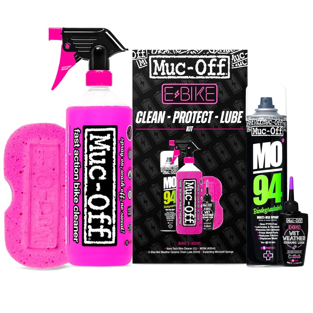 Muc-Off Kit Pulizia/Lubrificazione e Protezione e-Bike (All-Weather Lube)