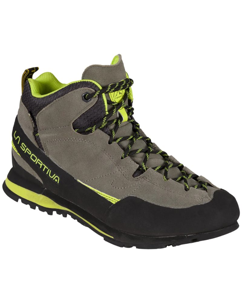 La Sportiva Boulder X MID Men's Approach Boots, Clay/Neon