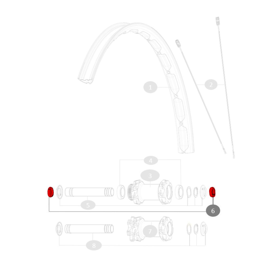 Mavic 15mm MTB Front Axle Adapters QRM Auto (From 2019)
