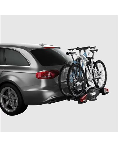 Thule Velocompact 2 924 13-pin Towbar Bike Rack, Black/Aluminium (2 Bikes)