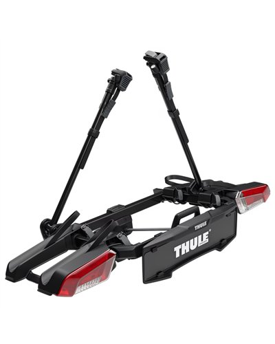Thule Velocompact 2 924 13 Poli Portabici Posteriore Gancio Traino, Nero/Alluminio (2 Bici)