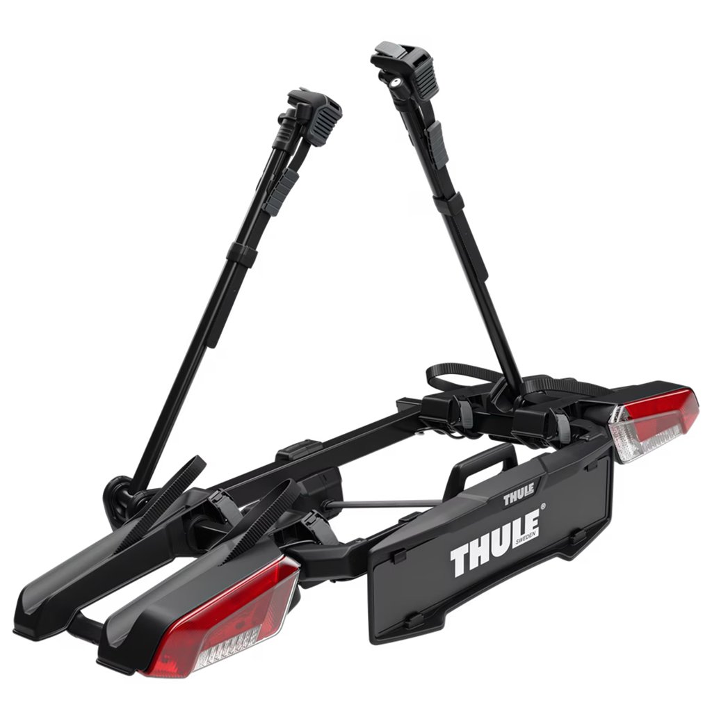 Thule Velocompact 2 924 13-pin Towbar Bike Rack, Black/Aluminium (2 Bikes)