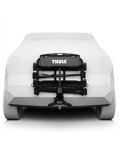 Thule Velocompact 2 924 13 Poli Portabici Posteriore Gancio Traino, Nero/Alluminio (2 Bici)