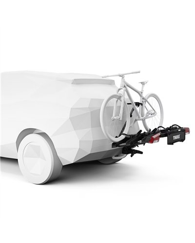 Thule Velocompact 2 924 13 Poli Portabici Posteriore Gancio Traino, Nero/Alluminio (2 Bici)