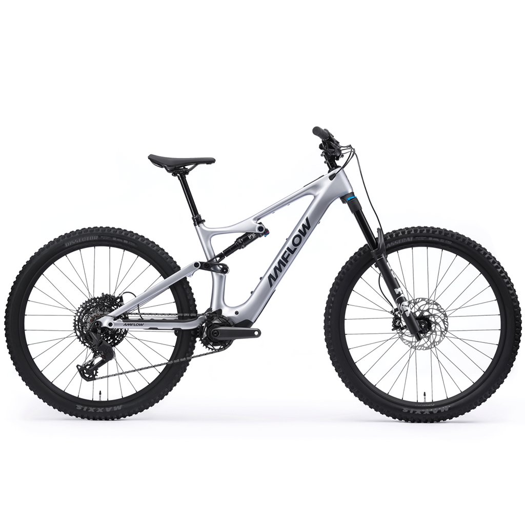Amflow PL Carbon Mullet 27.5/29 Sram Eagle 70 12sp Avinox M1 - 800Wh e-Bike, Satin Silver