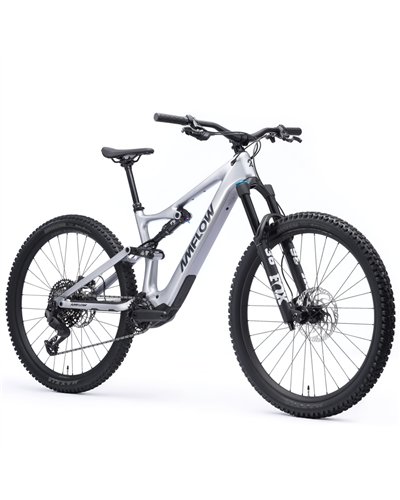 Amflow PL Carbon Mullet 27.5/29 Sram Eagle 70 12sp Avinox M1 - 800Wh e-Bike, Satin Silver