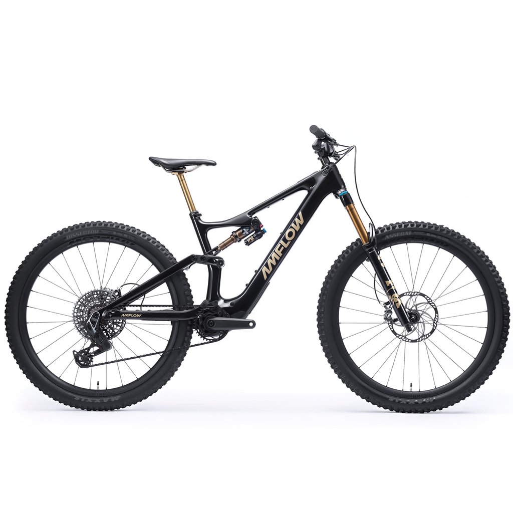 Amflow PL Carbon Pro Mullet 27.5/29 Sram X0 Eagle 12sp Avinox M1 - 800Wh e-Bike, Black Cosmos
