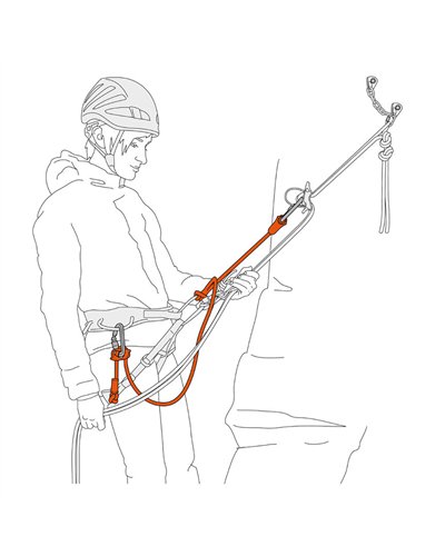 Petzl Dual Connect Adjust Lanyard, Red