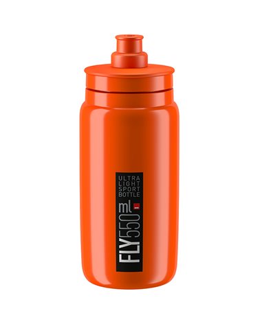 Elite Fly Elite Water Bottle 550ml, Orange/Black Logo
