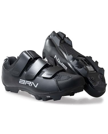 BRN MTB 3 Tears Men's Cycling Shoes, Black