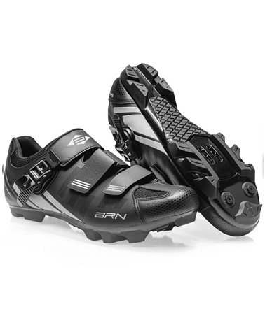 BRN Shark MTB Men's Cycling Shoes, Black