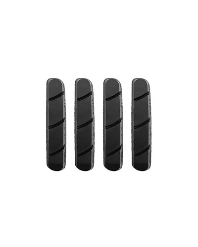 Campagnolo BR-SR500 Super Record Pattini Freno Cerchio in Alluminio, Nero (2 Coppie)