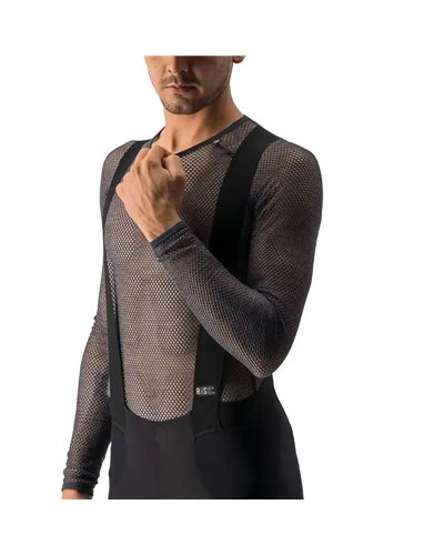 Castelli Miracolo Wool Maglia Intimo Maniche Lunghe Uomo in Lana Merino, Grigio