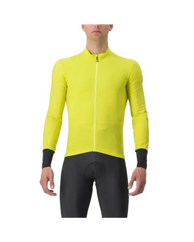 Castelli Flight Air Maglia Maniche Lunghe Full Zip Uomo, Sulphur